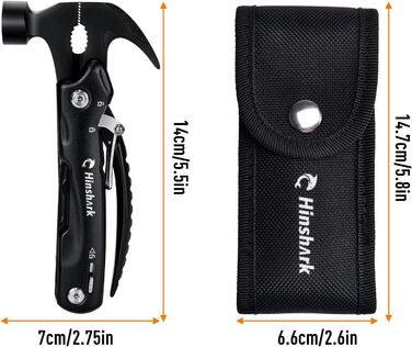 Мультитул 12-в-1 Hinshark для чоловіків: кемпінговий аксесуар, подарунок на День Папи, Різдво, День Святого Валентина