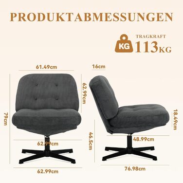 Офісний стіл COLAMY: ергономічне крісло з підлокітниками 3D, регульованою підголівником, для офісу, дому та навчання, чорний (темно-сірий), набір 2 шт.