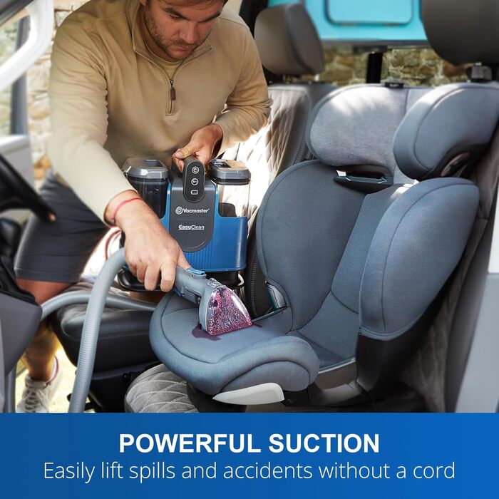 Vacmaster Бездротовий мийний пилосос для килимів, меблів та авто. Потужний, 15Kpa, 24V