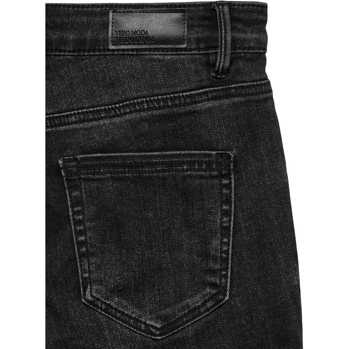 Джинси жіночі VERO MODA Skinny Fit Vmflash Mid Rise, чорний денім, розмір M/30L