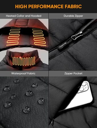 Обогреваемый жилет для женщин и мужчин с аккумулятором 16000mAh - теплая жилетка з підігрівом для холодної погоди