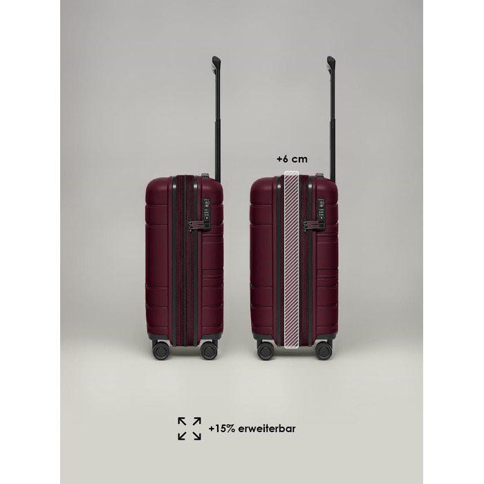 Набір валіз REDOLZ Essentials 11 (3 шт.) темно-синій 56 см + Koffer S (55 см, розширюваний)