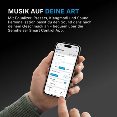 Навушники бездротові Sennheiser Momentum 4 Wireless з шумозаглушенням, Bluetooth, чорно-мідні