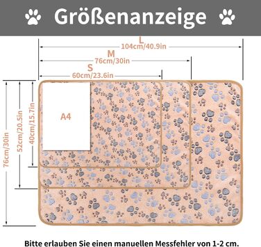 М'яка ковдра для собак та котів Demigeat, 3 шт. - тепла, миється, для літа та весни, велика лапка