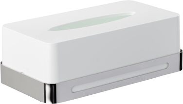 WENKO Cosmetic Tissue Box Premium Plus - Cosmetic Tissue Dispenser, Stainless Steel, Rust-Proof, 26.5 x 14.5 x 17 cm, Polished