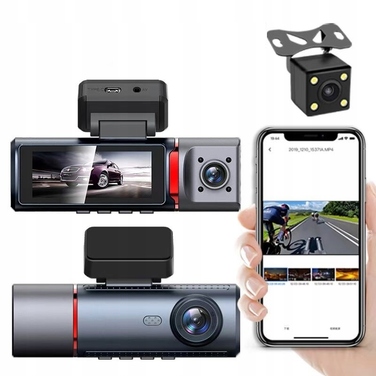 Автомобільний відеореєстратор SIM-AA-DV312 4K UHD, 170°, GPS, Wi-Fi, з акумулятором