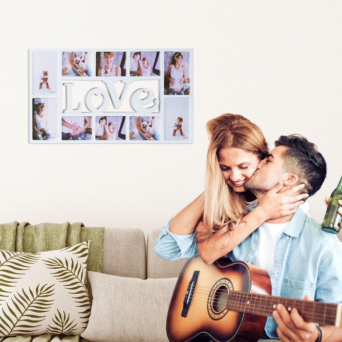 Рамка для фотографій Relaxdays LOVE на 10 фото