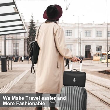 Органайзер для валізи - набір 8 шт. Packing Cubes для подорожей, система організації валізи, набір кубиків для пакування (Чорний)