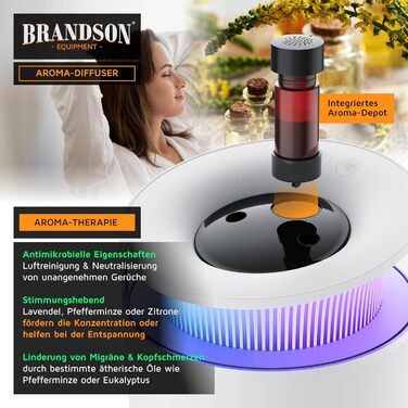 Зволожувач повітря 2,5 л тихий - 7 LED кольорів, 2 режими випуску пари, аромадифузор, для вітальні, дитячої кімнати, спальні - білий