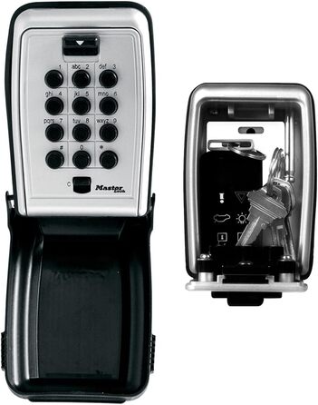 Master Lock Key Safe with Push Button, Wall Mountable, Outdoor - Secure Key Storage Box