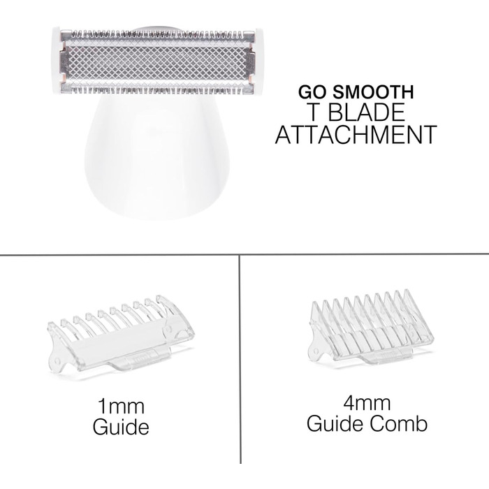 Електричний жіночий прилад для гоління та тримера бікіні Rio Go Smooth, вологостійкий, для ніг, під пахвами, інтимної зони, акумуляторний