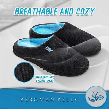 Чоловічі халати Bergman Kelly - двоколірні бавовна/спандекс - неслизькі халати для дому та вулиці - колекція Ranger (46/47 EU, Black Ice Blue)