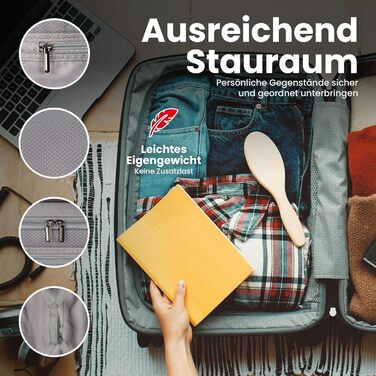 Чемодан GENTOR великий з колесами 64x44x24 см – легкий жорсткий чемодан Trolley з TSA-замком – валіза з жорстким корпусом для подорожей та відпочинку (XL, темно-синій)