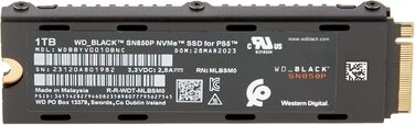 WD_BLACK SN850P 1TB NVMe SSD для PS5: Швидкий накопичувач для ігор з PCIe Gen4 та охолодженням