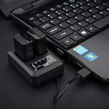 Зарядний пристрій JJC USB для камер Sony NEX, Alpha A6500, A6400, A6300, A6100, A6000 та інших (сумісний з акумулятором Sony NP-FW50)