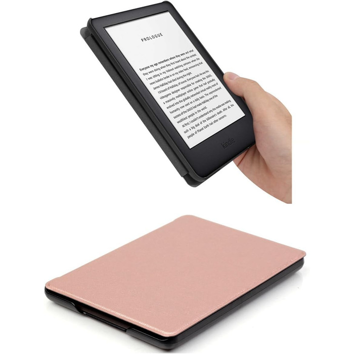 Чохол Flyorigin для Kindle Voyage (2014) з PU шкіри, Smart Sleep/Wake, Rose gold