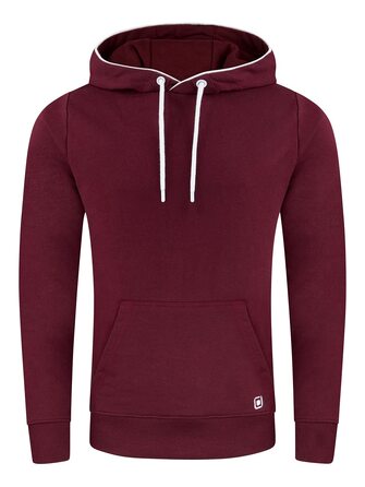 Чоловіча худі riverso RIVEnno Regular Fit з капюшоном, колір Port Red (темно-червоний), розмір 3XL