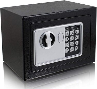 Електронний мінісейф Safe Tresor для стін, меблів, готелів (чорний)