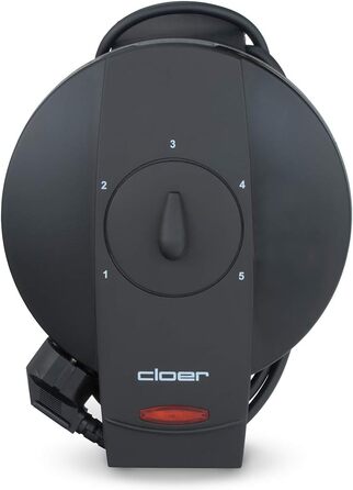 Вафельниця Cloer 1620 для класичних вафель у формі серця, 930 Вт, розмір вафелі 15,5 см, регулювання ступеня прожарювання, чорний колір