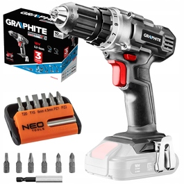 Акумуляторний шурупокрут GRAPHITE 18 В, комплект ZEST_2836