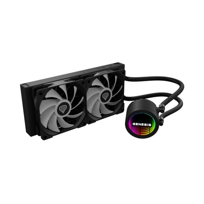 Система водяного охолодження GENESIS Hydria 240 ARGB, чорна