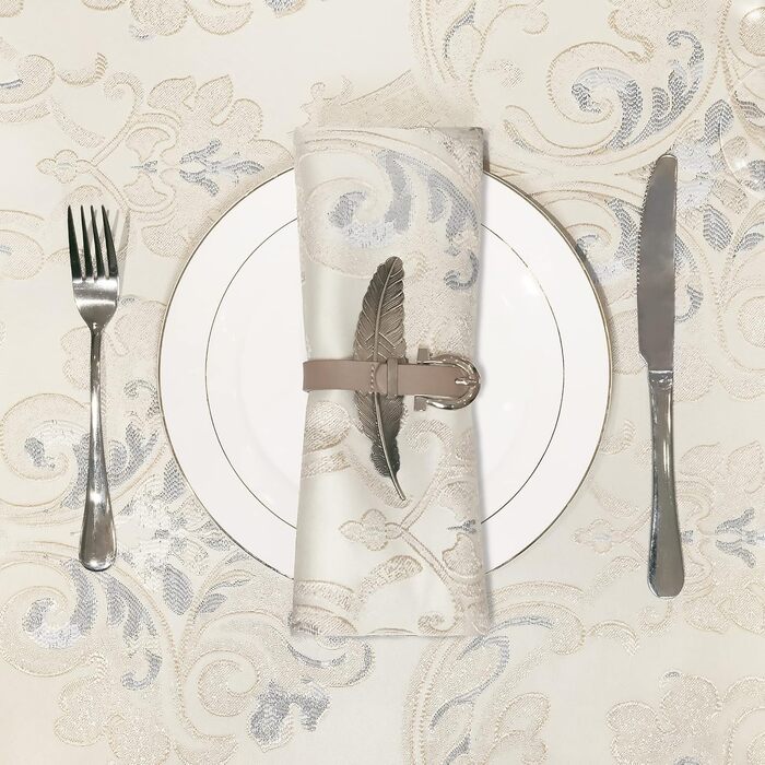 TOPLUXE Cloth Napkins 4-Pack 45x45cm, Washable Napkins, Table Decoration for Dining Table Home Kitchen Room Restaurant (Light Apricot)