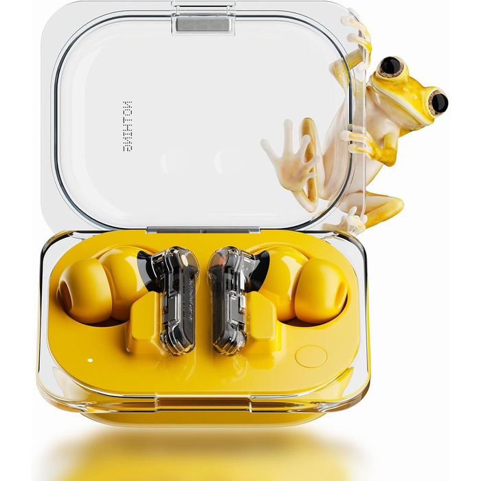 Навушники Nothing Ear (a) бездротові Bluetooth з ChatGPT, ANC, покращенням басів та до 42,5 годин відтворення - Жовтий