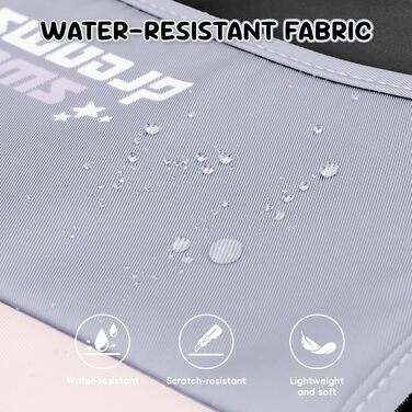 Шкільний рюкзак для дівчаток (3-7 клас), 36L, з сумкою через плече, чорний