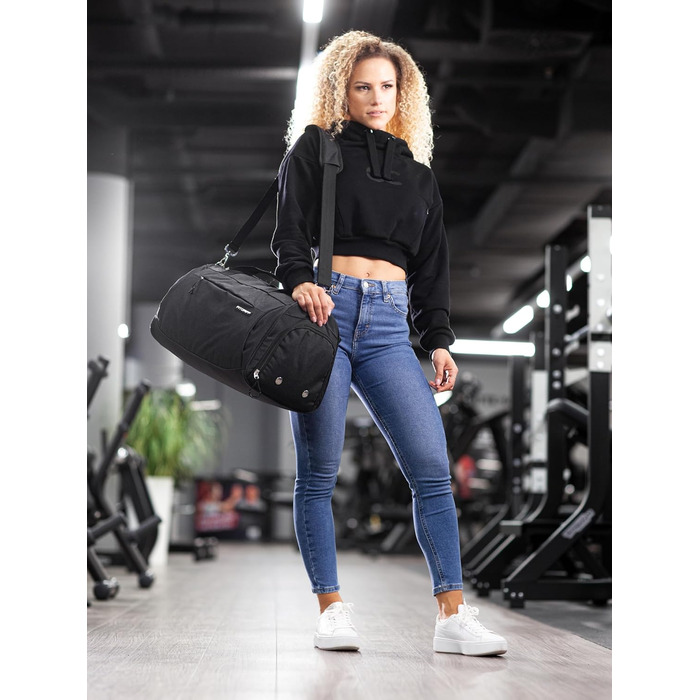 Fitgriff® Sports Bag & Duffel Bag for Men and Women - with Shoe Compartment & Wet Compartment - Bag for Sports, Fitness & Travel - Training Bag, Gym Bag