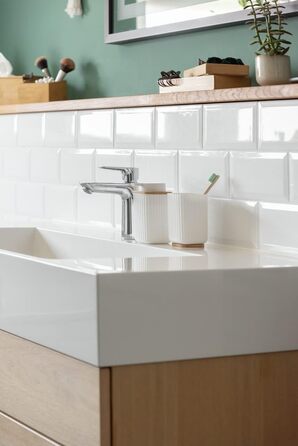 Дозатор для мила WENKO Rotello, 250 мл, з бамбуковим декором, для мила та засобів для миття посуду, червоний/натуральний