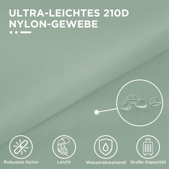 Органайзер для валізи Cipway Kompression Set (8 шт.) - набір кубів для пакування, зелений шалфей