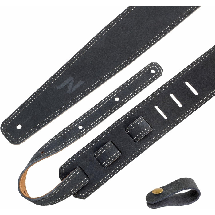 Накладна на гітару Nefelibata з повного нубуку, 76 см, з підкладкою з піни та петлею для кабелю, для акустичної, бас та електрогітари (Темно-сірий)