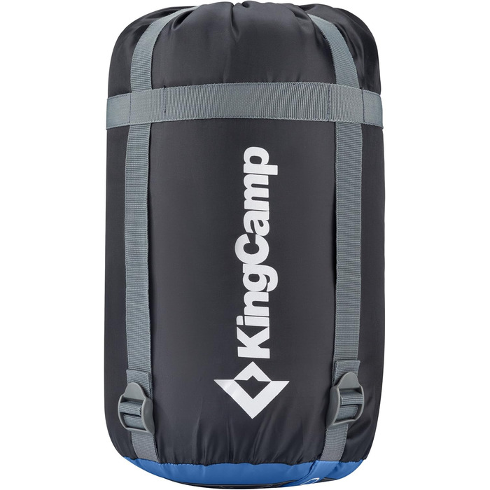 KingCamp Double Sleeping Bag - Winter Adult Sleeping Bag for 2 People with Carry Bag - Outdoor Camping (Blue)