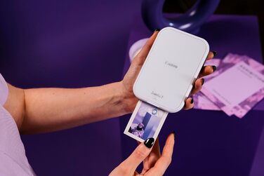 Canon Zoemini 2: Портативний фотодрук, Bluetooth 5.0, USB-C зарядка, комплект з папером ZP-2030-2C (Рожеве золото)