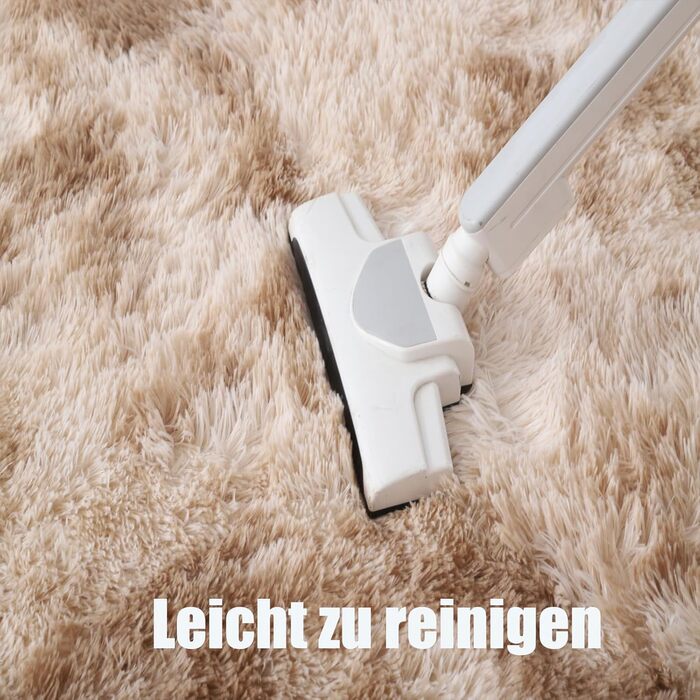 М'який килим QUINZI 160x230 см, високий ворс, сучасний, пухнастий, для спальні, вітальні, дитячої кімнати, з антиковзаючим покриттям (Хакі)