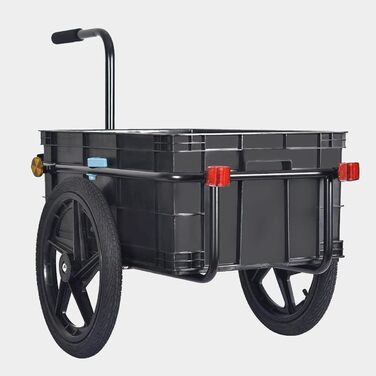 Причіп для велосипеда Tiggo VS Plus з вантажною коробкою 70 літрів (також handwagen)