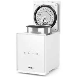 Зволожувач повітря для спальні та вітальні з верхнім заповненням, 3л, нержавіюча сталь, теплий туман, знищує 99,97% бактерій, з режимом сну, білий