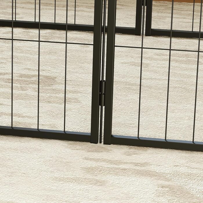 PawHut Вольєр для цуценят з 6 секціями, 160x80x60 см, для собак, котів, цуценят, всередині та зовні