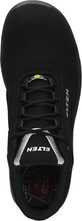 Робочі черевики ELTEN Milow Low ESD S2: текстиль, пластикова капа (легша за сталеву), чорний, 48 EU (для жінок та чоловіків)