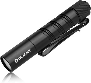 OLIGHT I3T 2 Mini Flashlight, 200 Lumens Compact Bright Light with Dual-Sided Pocket Clip, 2 Light Modes AAA Battery Lamp with Tail Cap Switch for Camping, Outdoor Activities, and Hiking