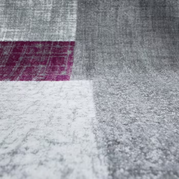Living room rug VIMODA 60x110 cm in gray and white tones