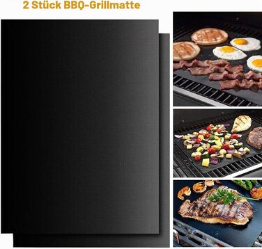 Набір аксесуарів для гриля та барбекю Grilljoy, 24 предмети, нержавіюча сталь в алюмінієвому кейсі, термостійкі ручки, для кемпінгу та саду