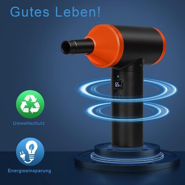 Електричний пилосос-фен 3-в-1 Staubgebläse: потужний, для чищення клавіатури, дивану, авто (110000 об/хв, 13000 Па)