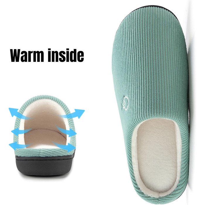 Тапочки зимові Mishansha для дому, чоловічі та жіночі, з меморі-піною, розмір 36-47, блакитні