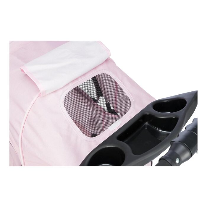 Тріксі Складаний візок для домашніх тварин (кішки та собаки), рожевий