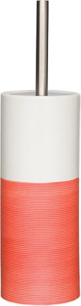 Набір для чищення унітазу Sealskin Doppio з натурального порцеляну, з алюмінієвою ручкою, без свердління, колір: ручна робота (Кораловий, Single)