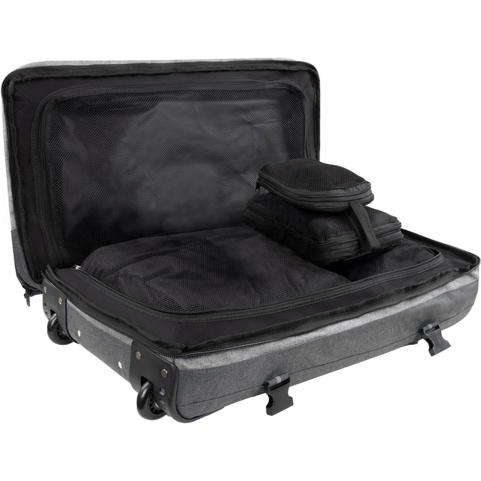 Валіза на колесах normani Reisetasche Reisetrolley 125 л з відділенням для костюмів, темно-сірий/сірий