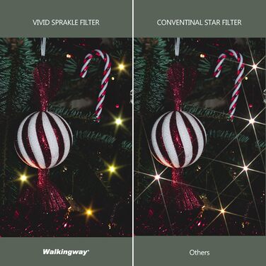 Зоряний фільтр 6-пелюстковий, 77 мм, регульований, зірка, оптичне скло, для фотографії