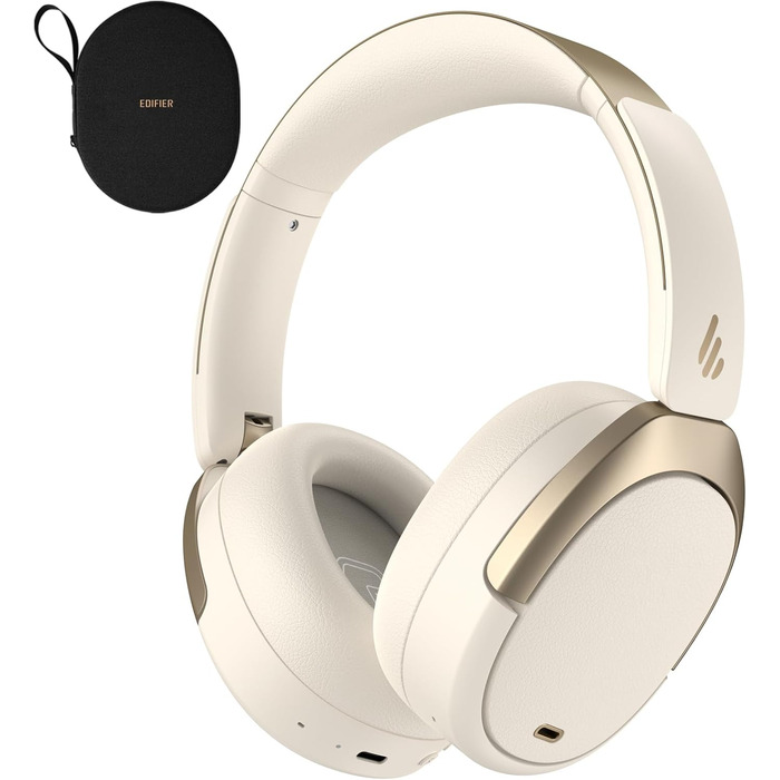 Edifier WH950NB навушники з активним шумозаглушенням: Bluetooth V5.3, LDAC, Hi-Res Audio, 55 годин роботи, складна конструкція, білий колір