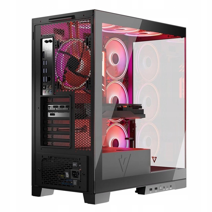 Корпус для комп'ютера Modecom Volcano Space Apex ARGB ATX MIDI 4x140мм, Чорний